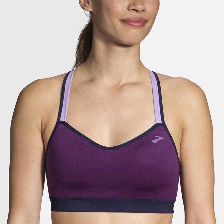 Sutiã Esportivo Brooks Uprise Crossback Feminino Brasil - Roxo (15940XYER)